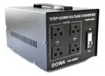 A volatge converter for 110v equipment to be used on 220v mains. Heavy power load of 5000va ,